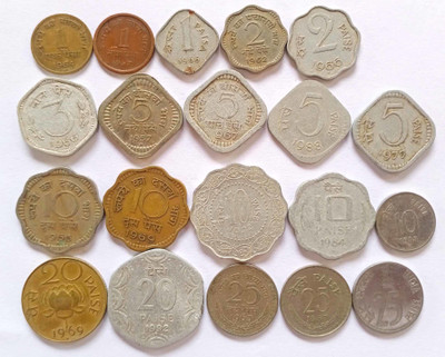 MANMAI COINS 20 X ALL DIFFERENT COIN COLLECTION INDIA Modern Coin Collection(20 Coins)