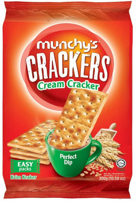 Munchy's Crackers Cream Cracker, 300 g Crackers Box Cream Cracker Biscuit(300 g)