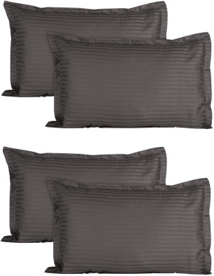 wonder decor Polyester Pillows Cover(Pack of 4, 70 cm*45 cm, Grey)