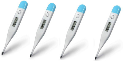 PAXMAX Digital Thermometer with One Touch Operation for Child and Adult Oral or Underarm pack of -4 DT02 Thermometer(White)