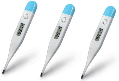 PAXMAX Digital Thermometer with One Touch Operation for Child and Adult Oral or Underarm pack of -3 DT02 Thermometer(White)