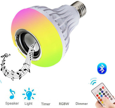 Worricow Best BuySmart color changing bluetooth Bulb speaker Dual Disco Ball with Remote Control 3 W Bluetooth Speaker(White, Stereo Channel)
