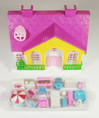 Mahi Zone Funny House Play Set-Doll House Set House_B124(Multicolor)