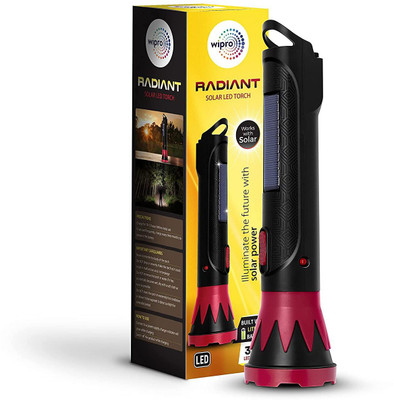 WIPRO CL0010 Torch(Black, 22 cm, Rechargeable)