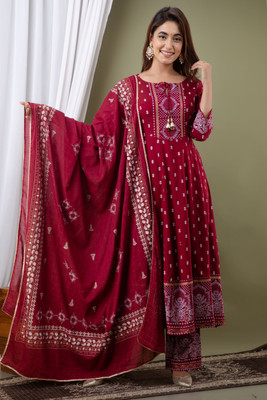 Khwab Women Kurta Palazzo Dupatta Set