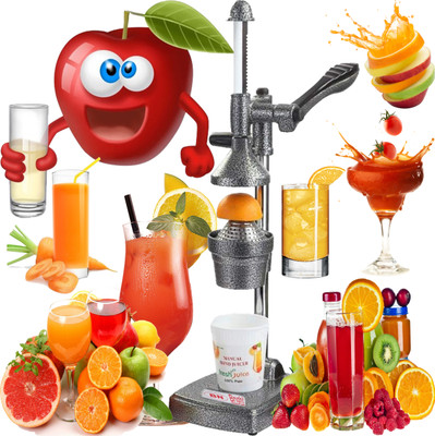 B.N.BRIGHTS Aluminium 1Hand Press Juicer Machine|Juicer Machine for Hand|Cold Press Juicer|Manual juicer for Fruits|Aluminum Hand Press Citrus Juicer | Manual Hand Juicer | Juicer Machine for Home Hand - Silver Hand Juicer(Silver)