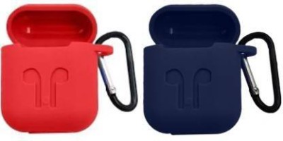 Mobiseries Silicone Press and Release Headphone Case(Red, Blue)