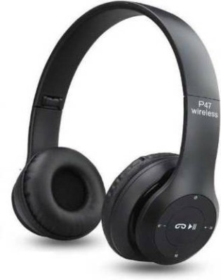 ZEPAD NEW Wireless Bluetooth Headphone with Mic and FM SD CARD SLOT Bluetooth Headset(Black, On the Ear)