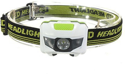 ZIGLY Mini LED 100LM 3 Modes Headlamp Battery LED Headlamp(Black, Green)