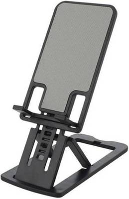 FKU SLIM Desk Stand Holder Collapsible Ultra Thin Folding Swivel ABS Plastic Mobile Cell Smartphone and Tablet Desktop Display, Office Travel Mobile Holder