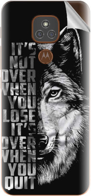 Snooky Motorola Moto E7 Plus Mobile Skin(Black)