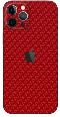 Orgic India iPhone 12 Pro Mobile Skin(Carbon Red)