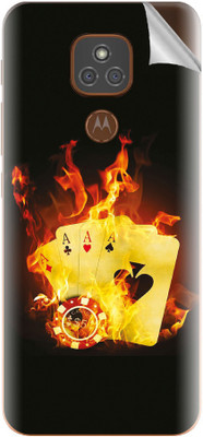 Snooky Motorola Moto E7 Plus Mobile Skin(Black)