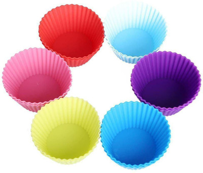 Porquepine Silicone Cupcake/Muffin Mould 12(Pack of 12)