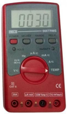 Meco 666 TRMS Digital Multimeter(Multicolor 6000 Counts)