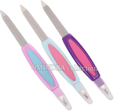 OMINDRA COLLECTION OMINDRA 2 in 1 Manicure Pedicure Nail Filer (Set of 3)(Set of 3)