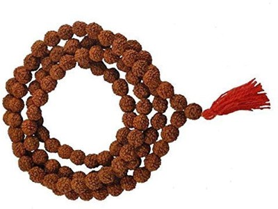 ng gems Original 5 Panch mukhi rudraksha jaap japa mala 108+1 Beads Made of (Rudraksha)-62 Wood Chain