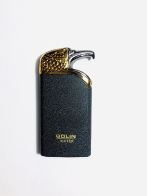 PocktFlames Bolin Eagle Premium Essential Refillable Pocket Lighter Eagle Bolin Gold Black Shape Pocket Lighter Designer Lighter For Cigarette - Slim Design Cigarette Pocket Lighter - Windproof Lighter - Hookah Lighter - Pocket Lighter- Cigarette Lighter Pocket Lighter (Gold, Black Model Number Prem