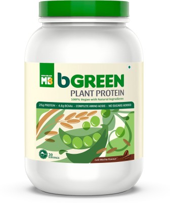 bGreen 100% VEGAN Plant Protein Powder, 30 Servings Protein Blends(1 kg, Cafe Mocha)
