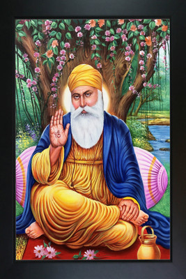 RV SALES Guru Nanak Dev Ji photo frame WxH: 10x14 Religious Frame