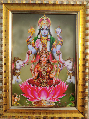 SAI BALAJI ACRALICS Vishnu Lakshmi Religious Frame