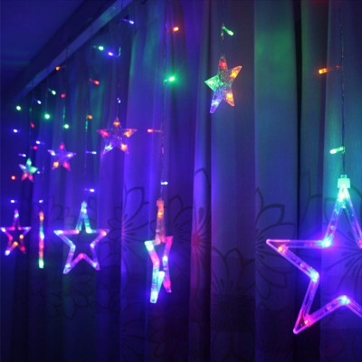 spark world 138 LEDs 3.05 m Multicolor Color Changing, Flickering, Steady Star Rice Lights(Pack of 1)