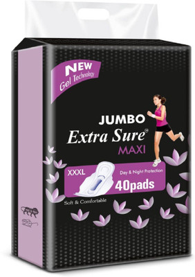 Extra Sure JUMBO MAXI Sanitary Pad(Pack of 40)