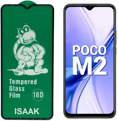 ISAAK Edge To Edge Tempered Glass for POCO M2(Pack of 1)