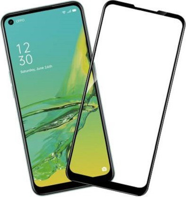 kentop Edge To Edge Tempered Glass for Oppo A92 + CPH2059(Pack of 1)