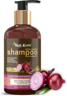 KeshBindu Red Onion Black Seed Oil Shampoo with Red Onion Seed Oil Extract(300 ml)