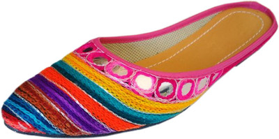 65% OFF on sdshopping Ethnic Mule Jutis For Women(Multicolor) on