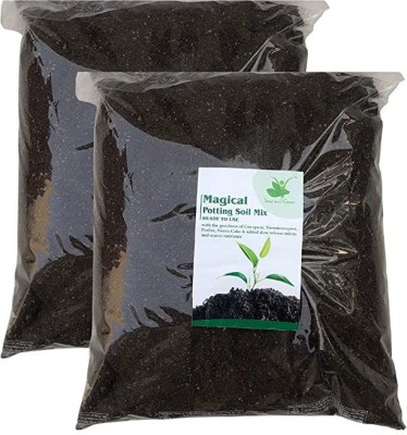 Sow and Grow Magical Soil Less Potting Mix for Potted Plants, Terrace, Home Garden Soil(10 kg, Granules)