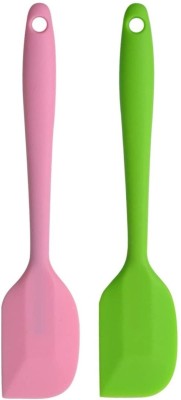 KitchenFest ® 2 Pcs Large Silicone Spatula, Heat Resistant and Non-Stick Cookware Cooking Utensil, Dishwasher Safe, 27 cm Long Non-Stick Spatula(Pack of 2)