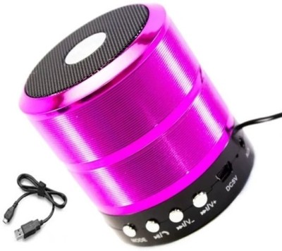 BAGATELLE High Bass Power Boost High Sound Blast With Ultra Sound Soundbar WS-887 Bluetooth Speaker Mini Bluetooth Sound Box Wireless Portable 5 W Bluetooth Speaker(Pink, Stereo Channel)