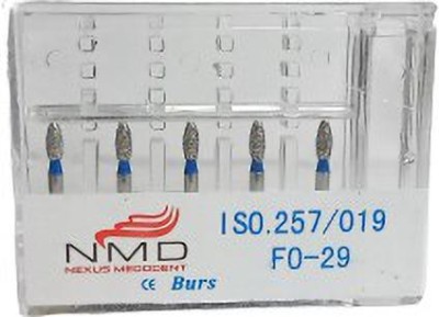 NMD NEXUS MEDODOENT Flame Ogival End Diamond Bur (FO-29) Surgical Plier(Stainless Steel)