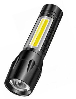 Small Sun New 3 Mode Rechargeable Electric Small Compact Torch full Metal Body Torch Torch(Black, 9.5 cm, Rechargeable)
