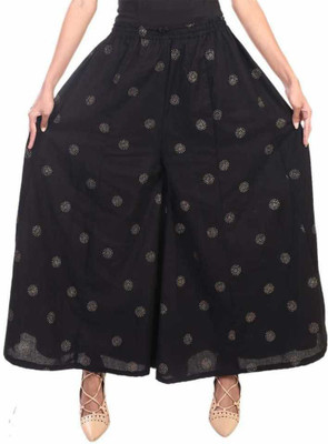 NOBHOB Flared Women Black Trousers