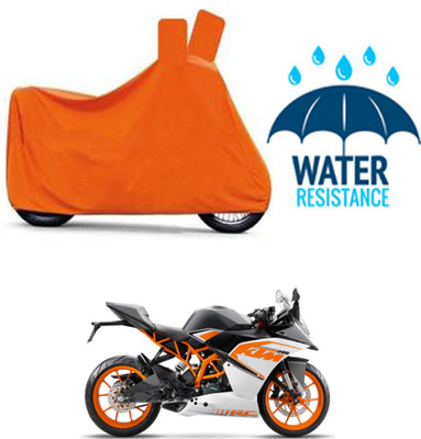 RONISH Waterproof Two Wheeler Cover for KTM(RC 200, Orange)