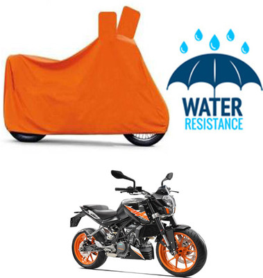 RONISH Waterproof Two Wheeler Cover for KTM(Duke 200, Orange)