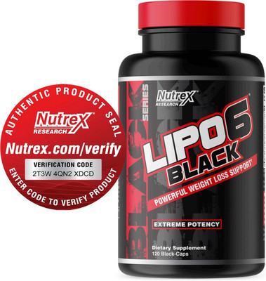 Nutrex LIPO-6 BLACK 120 CAPS {DMAA-FREE} EXTREME FAT BURNER SUPPLEMENT(120 No)