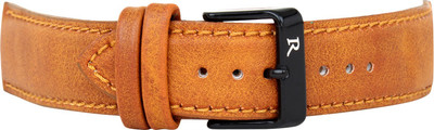 Roycee 9470624 24 mm Synthetic Leather Watch Strap(Tan)