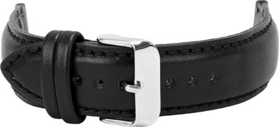 Roycee 9280126 26 mm Synthetic Leather Watch Strap(Black)