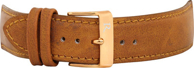 Roycee 9470420 20 mm Synthetic Leather Watch Strap(Tan)