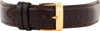 Roycee 9480224 24 mm Synthetic Leather Watch Strap(Brown)