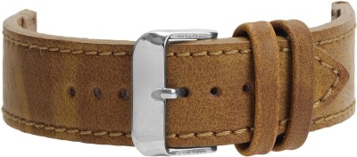 Roycee 9671422 22 mm Synthetic Leather Watch Strap(Tan)