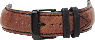 Roycee 9450420 20 mm Synthetic Leather Watch Strap(Tan)