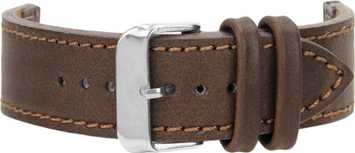 Roycee 9670220 20 mm Synthetic Leather Watch Strap(Brown)
