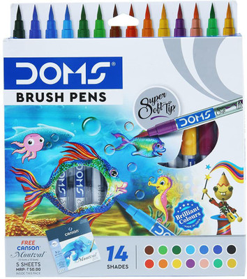 DOMS CLASSIC SUPER SOFT Nib Sketch Pen(Multicolor)