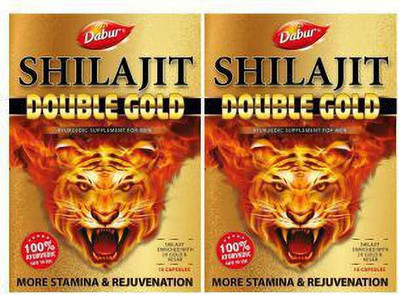 Dabur SHILAJIT DOUBLE GOLD(Pack of 2, 20 Capsules)