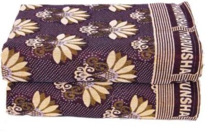 Tharunsha Elite Floral Single AC Blanket for  Mild Winter(Cotton, Maroon, Beige)